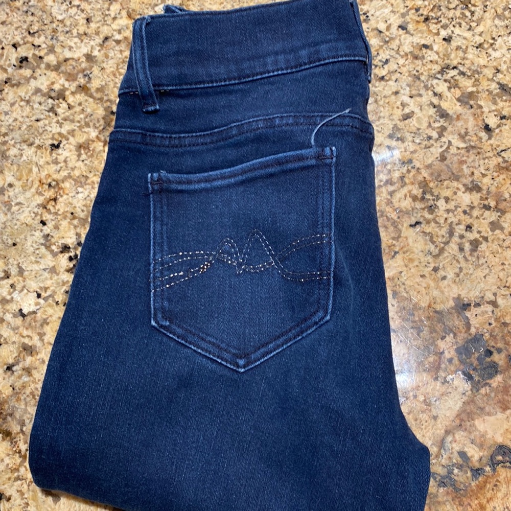 NY&C dark wash high waist legging